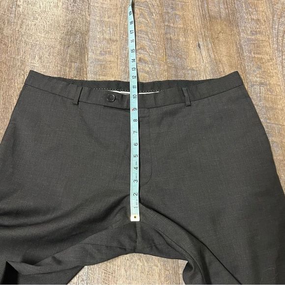Strellson Pants Mens 37x31 Charcoal Gray 100% Virgin Wool Livio Dress Pants - Picture 5 of 12